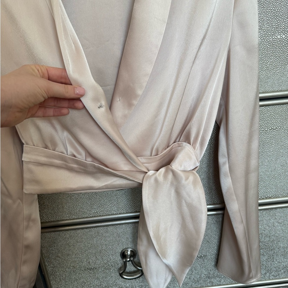 Babaton Davis Long Sleeve Wrap Blouse - Picture 3 of 7